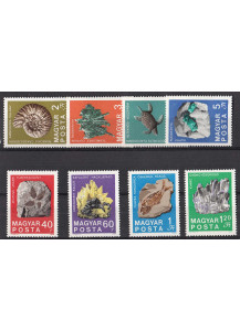 UNGHERIA francobolli dinosauri serie completa Yvert e Tellier 1347/51 